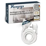 Kopp 143502087 Strom Verlängerungskabel Weiß 2.00m
