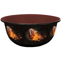 Geda Labels Müslischale American Football Fireball Emaille-Optik 600ml