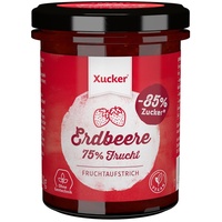 Xucker Fruchtaufstrich Erdbeere (zuckerarm, 75 % Frucht) - für Diabetiker geeignet