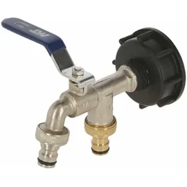 Kerbl Anschlusshahn für IBC-Container 1/2 Zoll silber