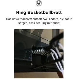 PEGASI Basketballbrett Classic Schwarz 110 x 75 cm