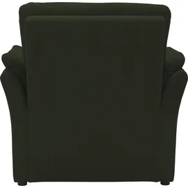 DOMO collection Sessel DOMO COLLECTION "Pina elegant und zeitloser Clubsessel, bequemer Cocktailsessel", grün (dunkelgrün), B:99cm H:95cm T:88cm, 100% Polyester, Sessel, Sessel, Hoher Sitzkomfort, Luxus-Microfaser weich, dunkelgrün