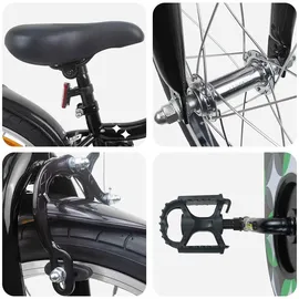 vidaXL Kinderfahrrad 18 Zoll schwarz