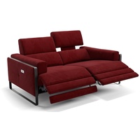 Sofanella 2-Sitzer Stoff Milo, Relaxsofa, Designsofa, Designer Couch, Italienisches Sofa, 2er Sofa rot