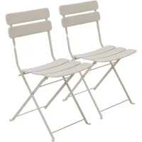 Oviala Set aus zwei Klappstühlen, Stahl