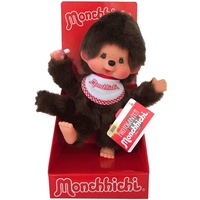 Sekiguchi 255177 - Original Monchhichi Junge, mit Lätzchen, ca.