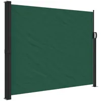 VidaXL Seitenmarkise Ausziehbar Dunkelgrün 160x500 cm