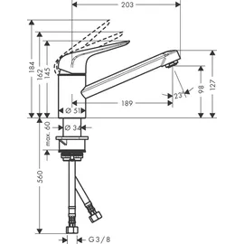 Hansgrohe Focus M42 100 CoolStart EcoSmart 1jet (71809000)