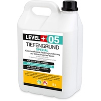 LEVEL PLUS 5L Tiefengrund Spezial SILIKATPOLYMER SCHNELL TROCKNEND Grundierung Tiefgrund Kaliwasserglas RM05
