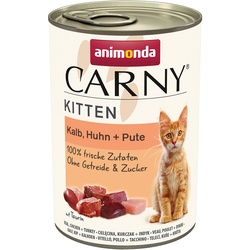 24x 400g Carny Kitten: Kalb, Huhn & Pute Animonda Nassfutter für Katzen