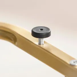 SoBuy Beistelltisch mit 2 Ablagen Sofatisch Kaffeetisch Pflegetisch mit goldenem Metallgestell Bht ca.: 50x58x30cm