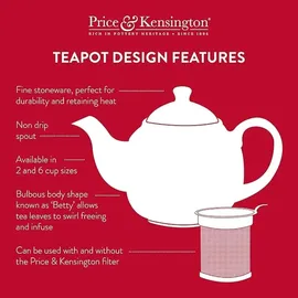 price-kensington Price & Kensington Teekanne mit Teesieb