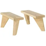 Astigarraga Dinamic Möbelfuß  (L x B x H: 9 x 31 x 13,5 cm, Traglast: 150 kg, Holz)