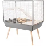 Zolux Kleintierkäfig Neo Muki 58 x 58 x 58 cm grau