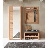 Stella Trading Nature ONE Flurgarderoben Set 179 x 201 x 40 cm Schwarz