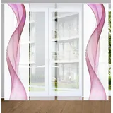 home in green Schiebevorhang ¦ lila/violett ¦ Synthetik ¦ Maße (cm): B: 60 H: 245