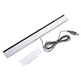 Wii-Sensorleiste Original-Wii-Sensor Wii Zubehör Wii Konsole für Wii Zubehör, IR-Signalstrahl-Sensorleiste Kabelgebundener Empfänger mit Ständer für WII/WIIU Wii-Konsolen-Controller