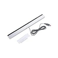 Wii-Sensorleiste Original-Wii-Sensor Wii Zubehör Wii Konsole für Nintendo Wii Zubehör, IR-Signalstrahl-Sensorleiste Kabelgebundener Empfänger mit Ständer für Nintendo WII/WIIU Wii-Konsolen-Controller