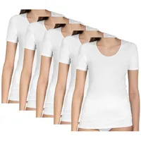 haasis bodywear 5er-Set: Shirt Rundhals in weiß | 46