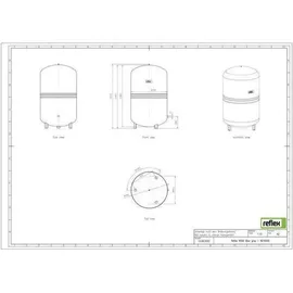 Reflex N 500 l 6bar 120°C grau, 6 bar