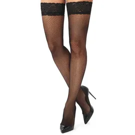 Kotek H004 - Halterlose Netzstrümpfe, schwarz