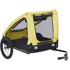 vidaXL Fahrradhundeanhänger gelb/schwarz