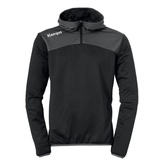 Kempa Kinder Emotion 2.0 Zip Hoodie, schwarz/Anthra, 116