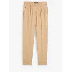 bonprix Schmale Hose mit Aufschlag, beige, 50