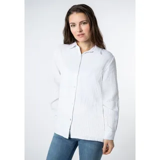 SUBLEVEL Langarmbluse Overcut Musselin Bluse Oversize Fit M/L