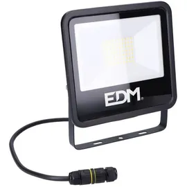 EDM LED Flutlicht 50 W 19,2 X 17,5 X 2,9 Cm inkl. 4000 Lumen schwarz