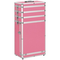 vidaXL Kosmetik-Koffer Kosmetikkoffer Aluminium Rosa, 1-tlg. rosa
