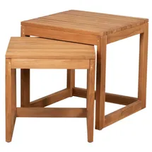Mr. Deko Beistelltische Verwood 2er Set Teak