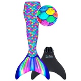 Fin Fun Mermaidens Rainbow für Kinder L