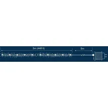Trendline LED-Lichterkette Cluster Außen 3 m warmweiß-transparent mit Timer, Dimmer