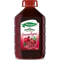 Herbapol Grenadine Sirup 3,1L - Granatapfelsirup für Wasser & Cocktails