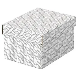 Esselte Home Aufbewahrungsboxen 6,5 l weiß 20,0 x 25,5 x 15,0 cm