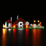 LocoLee Led Licht Set Kompatibel mit LEGO Verlassene Dorf, Led Beleuchtungs Set Compatible with LEGO Minecraft Das Verlassene Dorf 21190 - Nur Lichter Set, Kein Modell