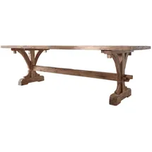 Massivmoebel24 BASSANO 270 x 78 x 100 cm Teak natur