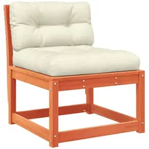 vidaXL Gartensofa mit Kissen Wachsbraun Massivholz Kiefer