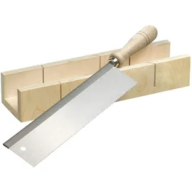 KWB Schneidlade inkl. Feinsäge 250 mm, f. Winkel-Schnitte in Holz-Leisten u. Ä.
