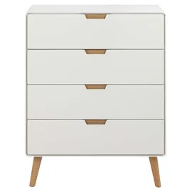 Actona Highboard Lowell 80 x 100 x 40 cm Weiß / Eiche