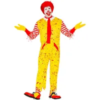 W WIDMANN MILANO Party Fashion - Kostüm Mc Killer Clown, Overall, Horror Clown, Halloween