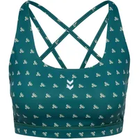hummel Hiit Aop Impact Strap Bra Grün L