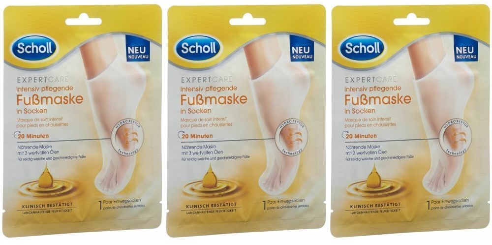 Scholl Intensiv pflegende Fußsmaske in Socken