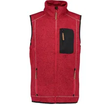OS-TRACHTEN OS Trachten Strickfleece Weste rot, Größe 4XL