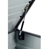 Dobar Gartentruhe aus Metall grau 100 x 61 x 62 cm