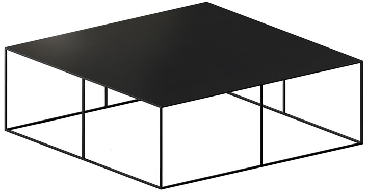 Couchtisch Slim Irony Low Table Zeus gelb, Designer Maurizio Peregalli, 34x100x100 cm