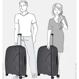 impackt IP1 4-Rollen Cabin 76 cm / 106 l grau