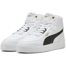 Puma Shuffle Downtown Mid Herren Weiß/Schwarz/Gold 38