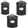 Wenko Mod. Nero Set 3-teilig schwarz 1 l, 1,6 l, 4 l